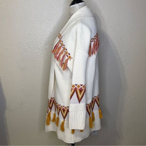 Matilda Jane Moments With You Gingersnap Cardigan Sweater Cream Gold Orange Sm - Picture 8 of 16